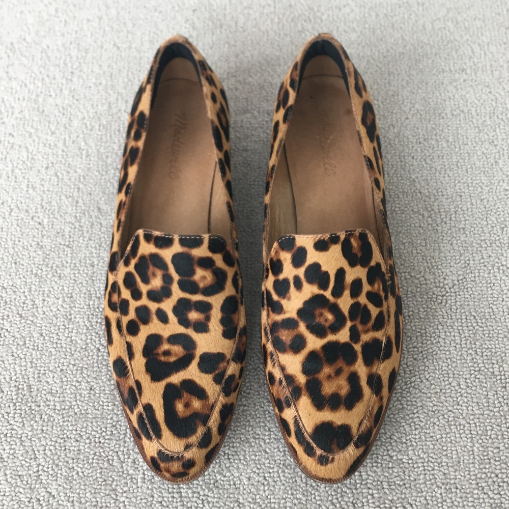 Madewell Frances Loafer in Leopard Calf Hair